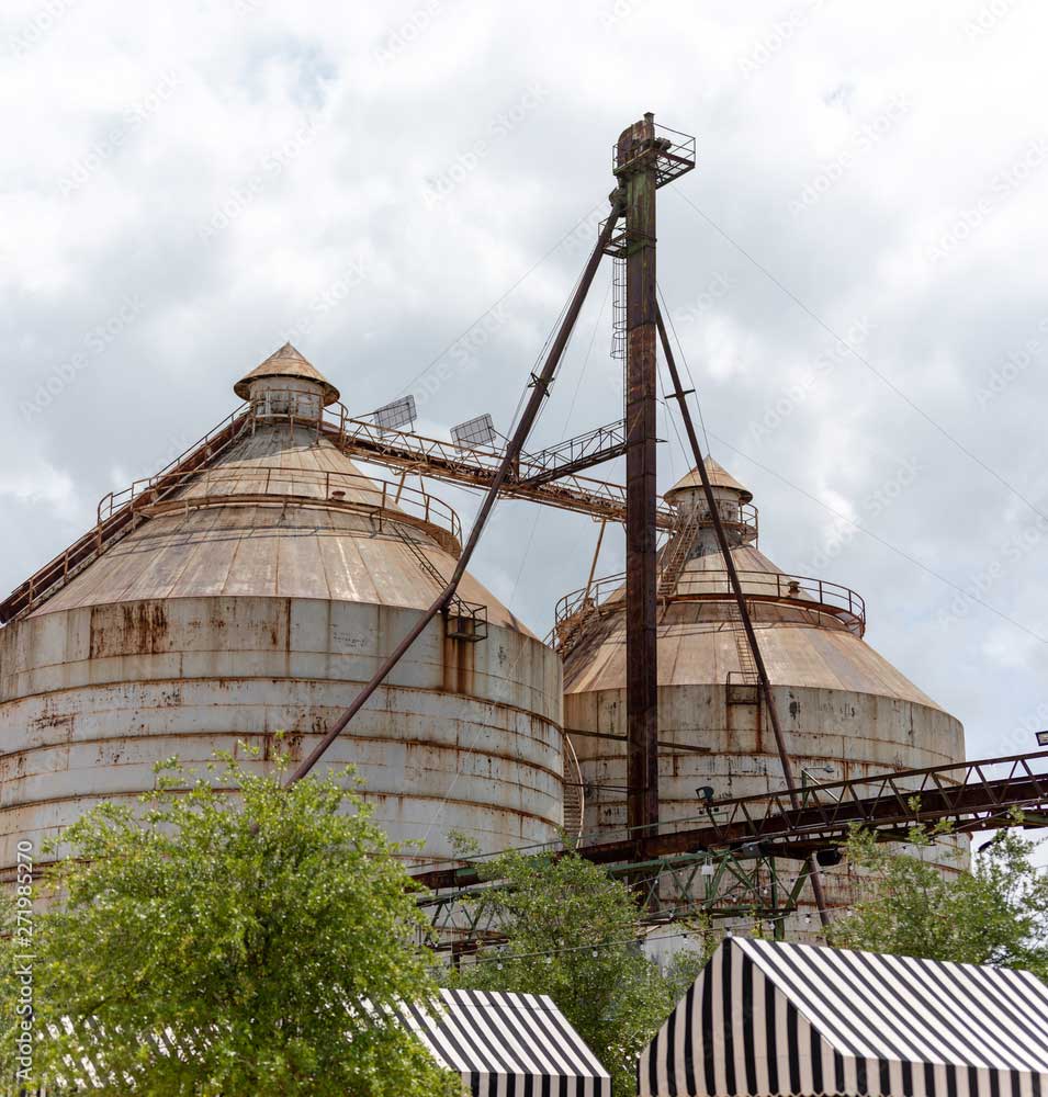 Two old silos