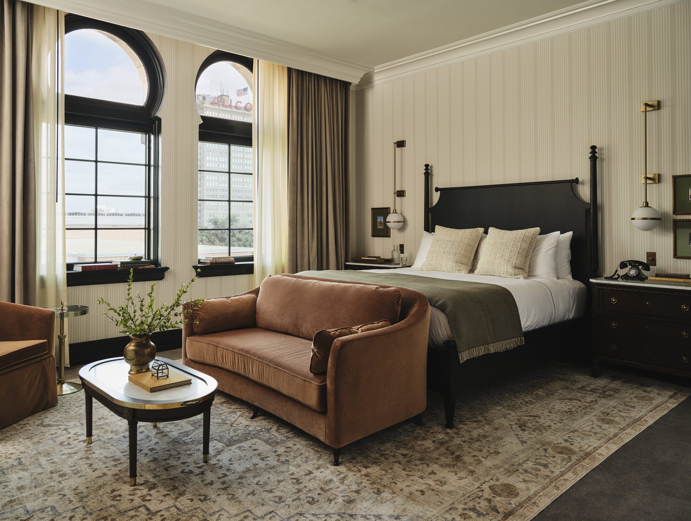 Ellsworth hotel room with windows